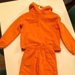 Pangaia kids tracksuit. Orange bright. Worn 3-4 times